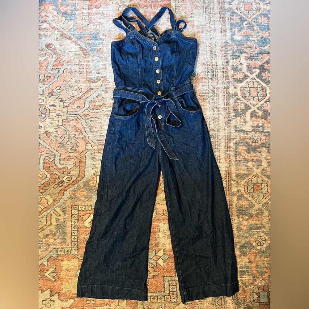 7 for all Mankind Denim Jumpsuit